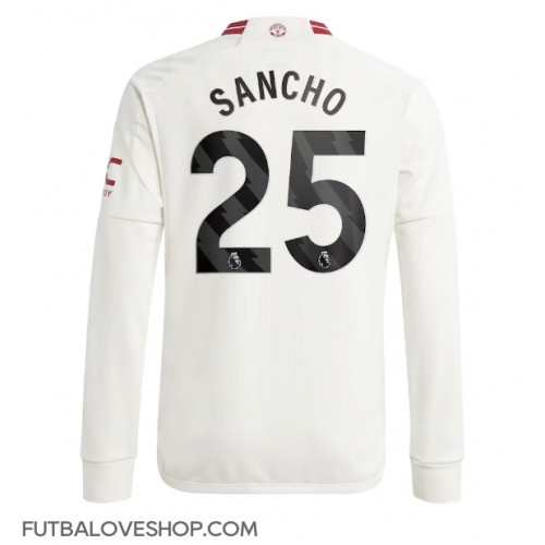 Dres Manchester United Jadon Sancho #25 Tretina 2023-24 Dlhy Rukáv